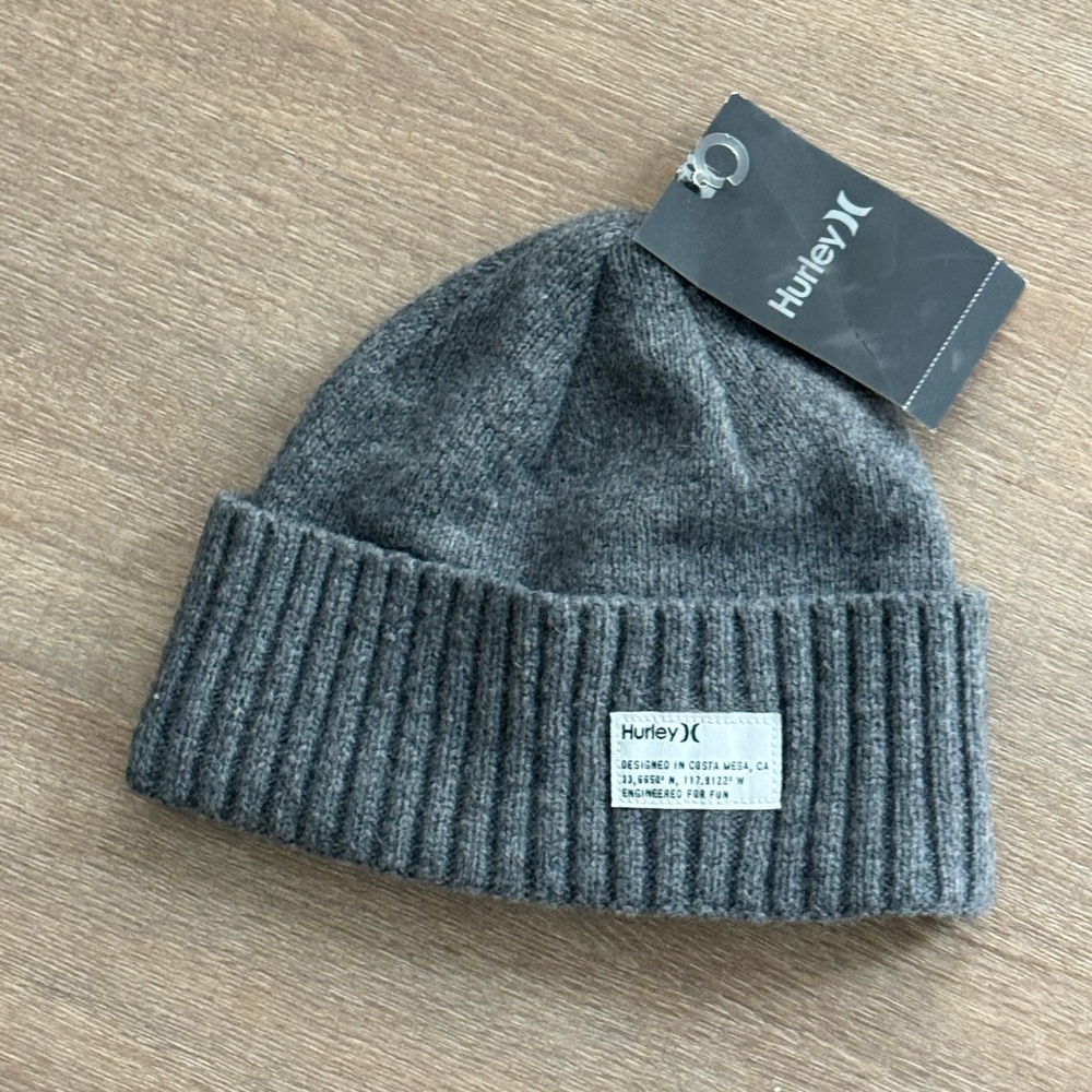 Hurley Gray Knit Shoreman Beanie